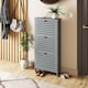 image 8 of Bergen Three Tier Shoe Cabinet | Grey | Grey