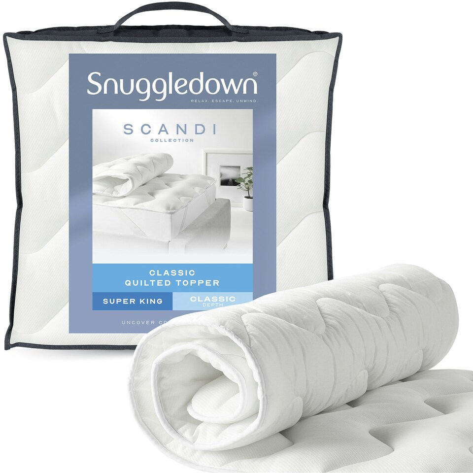 image 1 of Snuggledown Scandinavian Knitted Mattress Topper, 2.5cm, Super King Super King