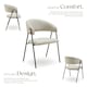 image 5 of Dining Chair Bedano - woven fabric, padded, 150 kg load capacity - Set of 4 Grey | Greige