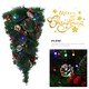 image 2 of Living and Home Christmas Teardrop Swag with Lights - Classic