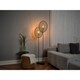image 1 of Osram Decor Rattan Dandelion Floor Lamp 2 x E27 Brown Natural Standing Light