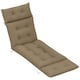 image 1 of Outsunny Sun Lounger Cushion Only, Garden Lounge Chair Cushion | Brown | Khaki | 1