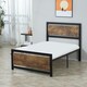 image 8 of HOMCOM Single Size Metal Bed Frame w/ Headboard & Footboard, 97x195x103cm