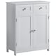 image 10 of Bath Vida Priano 2 Drawer 2 Door Freestanding Bathroom Cabinet, White