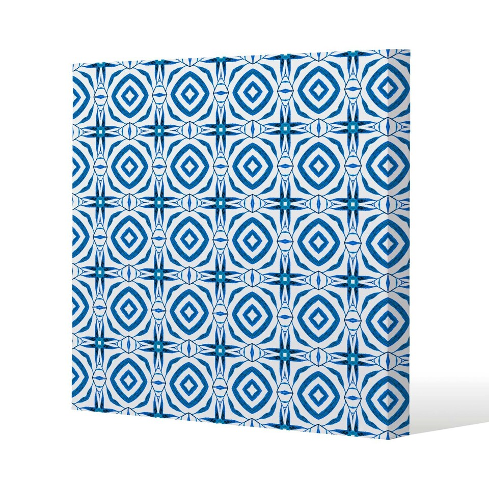 image 1 of Blue powerful (Canvas Print) 61 x 61 x 4cm