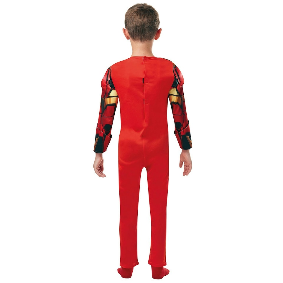 image 1 of Iron Man Childrens/Kids Deluxe Costume - Red/Yellow/Black - S S