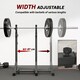 image 6 of SPORTNOW Heavy Duty Squat Rack, Adjustable Weight Barbell Stand, for Home, Gym