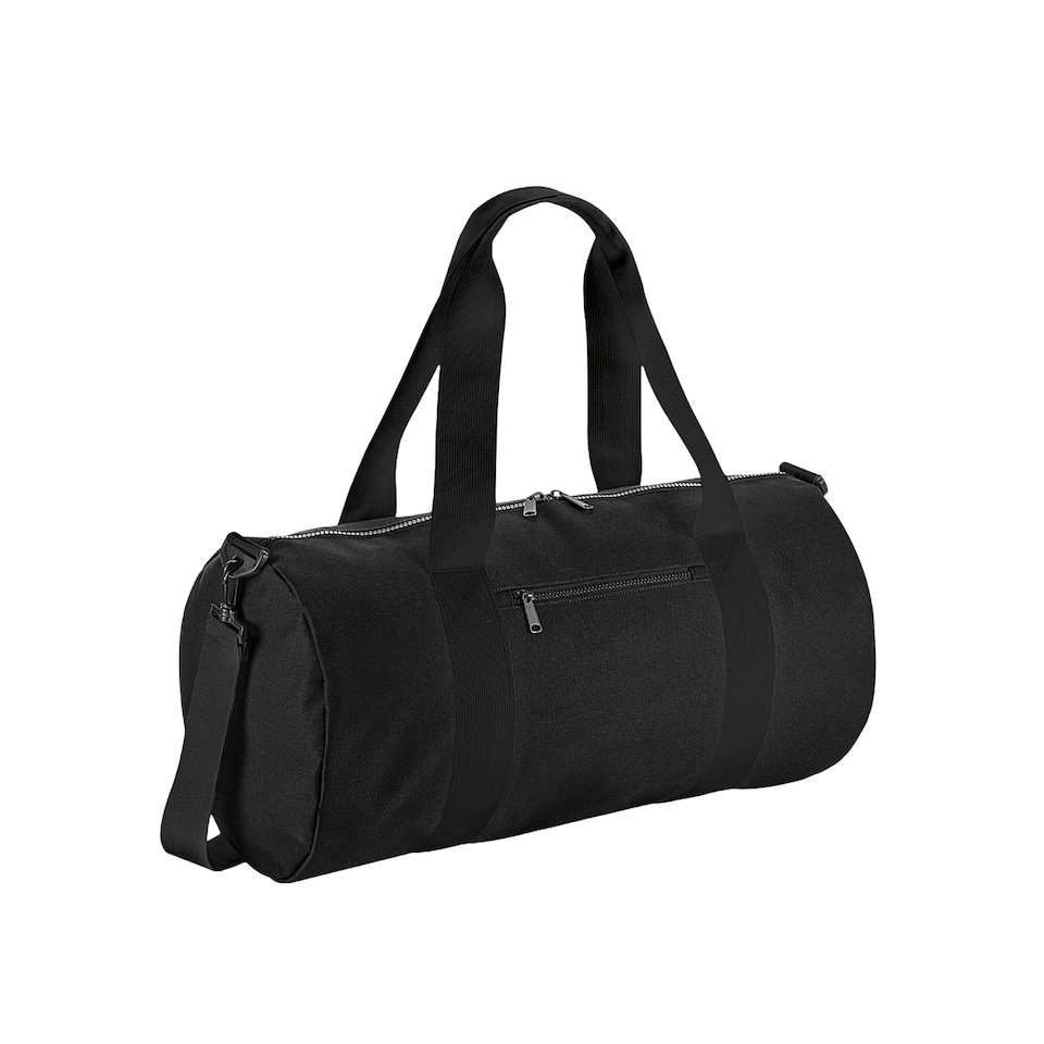 Bagbase Original Barrel Duffle Bag - Black/Black - One Size