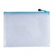 image 1 of Pack of 12 A5 Light Blue PVC Mesh Zip Bags