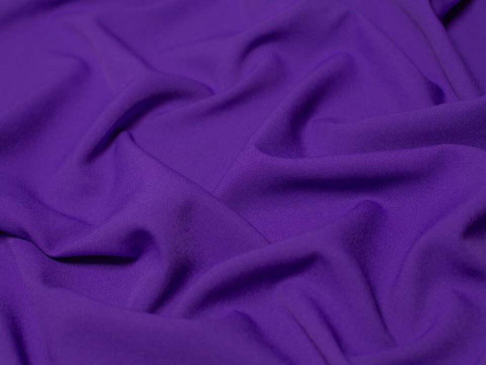 Minerva Core Range Purple Heavy Burlington Polyester Suiting Fabric for Dressmaking, 147cm / 57" Wide - per metre