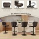 image 7 of COSTWAY Set of 2 Bar Stools Swivel Bar Chair w/Footrest Brown