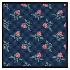 Roses & spots print (Picture Frame) Black | XL