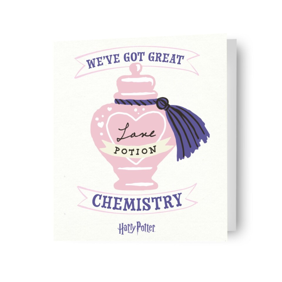 image 1 of Harry Potter 'We've Got Great Chemistry' Valentine's Day Card