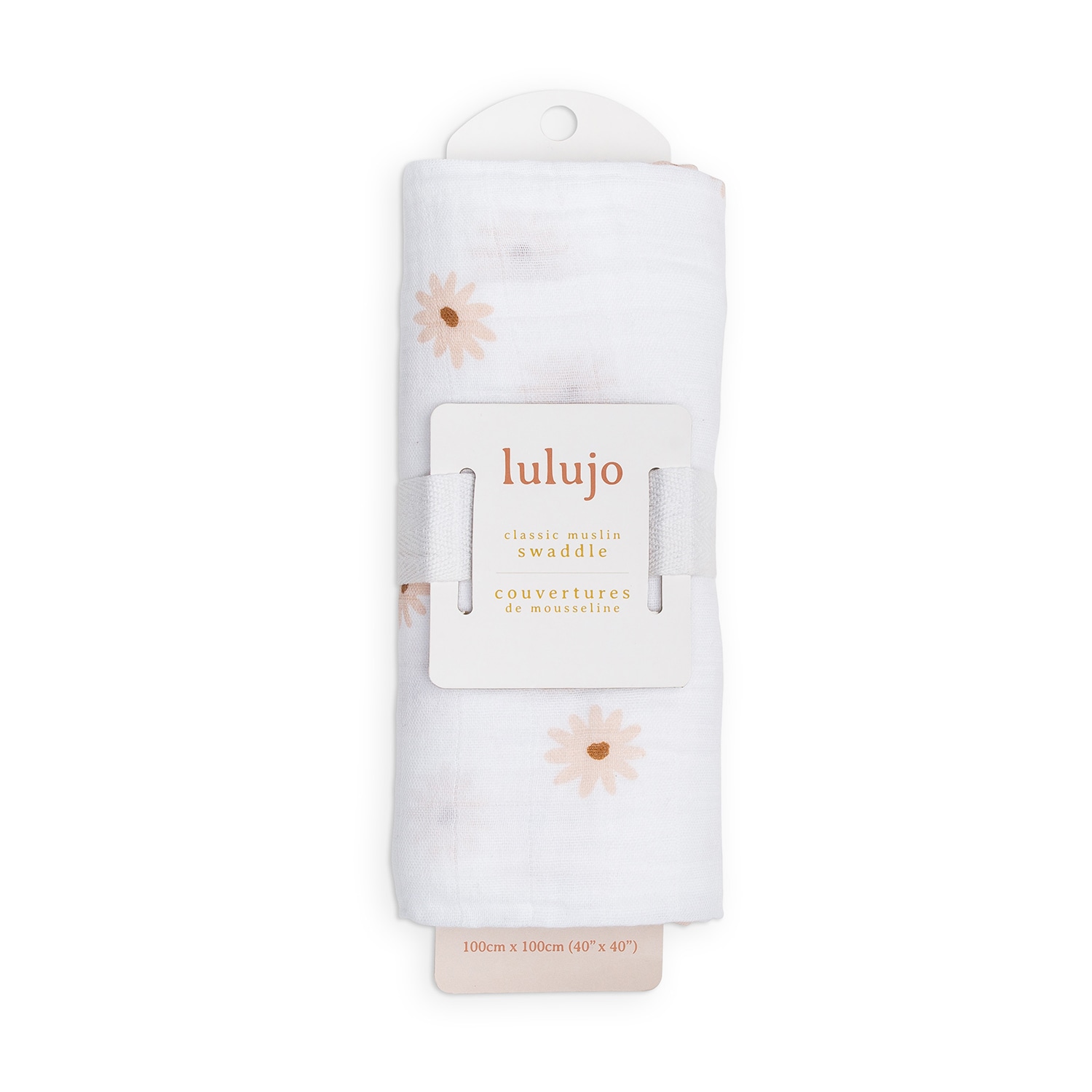 Lulujo Muslin Swaddle - Daisies