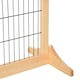 image 8 of PawHut Adjustable Wooden Pet Gate Freestanding Dog Barrier for Doorway