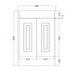 image 2 of Traditional Bathroom Floor Standing 2 Door Vanity Unit and Ceramic Basin 600mm - White - (Aberdeen) | White | White | 1