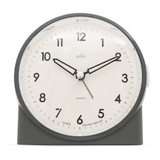 Acctim Arlo Non-Ticking Sweep Luminous Tipped Hands Analogue Backlight Alarm Clock
