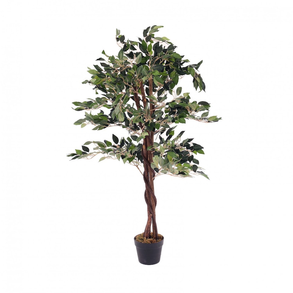 image 1 of Artificial Ficus Tree Plant 120cm Indoor Outdoor Decoration | Green