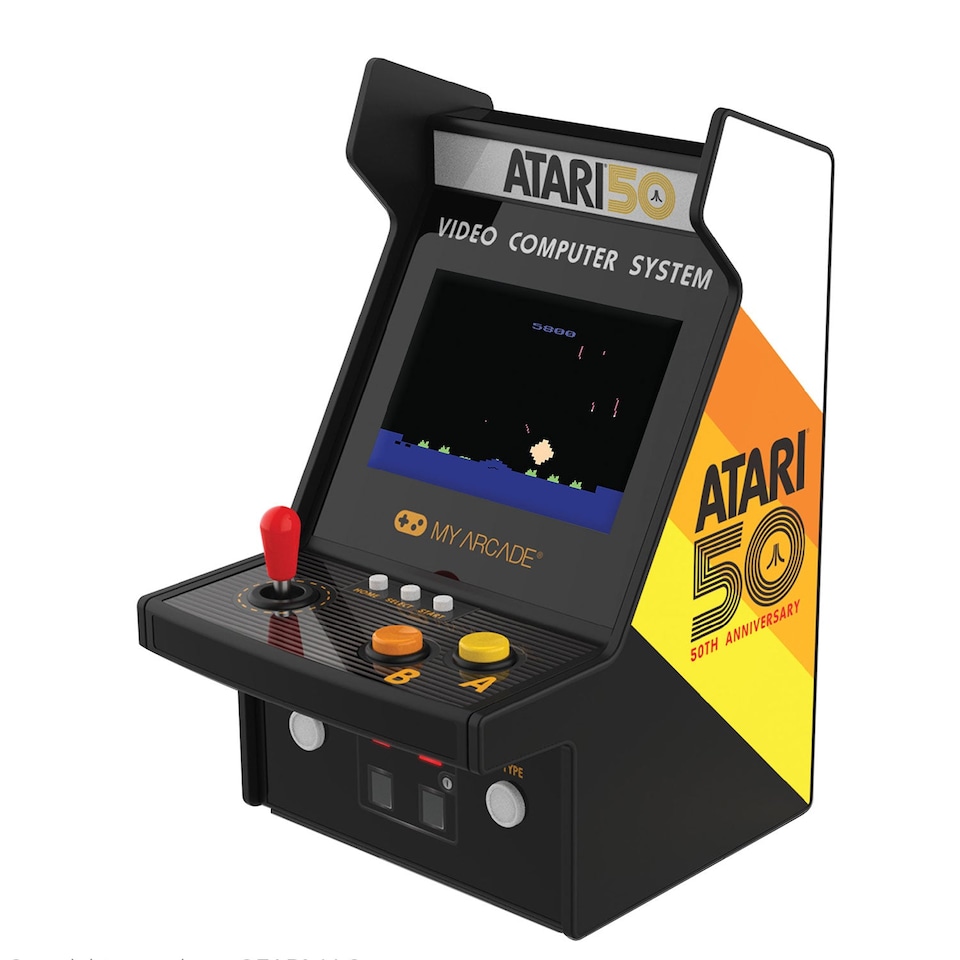 image 1 of Atari Portable Retro Arcade Micro Player Pro 6.7" (100 Games in 1)