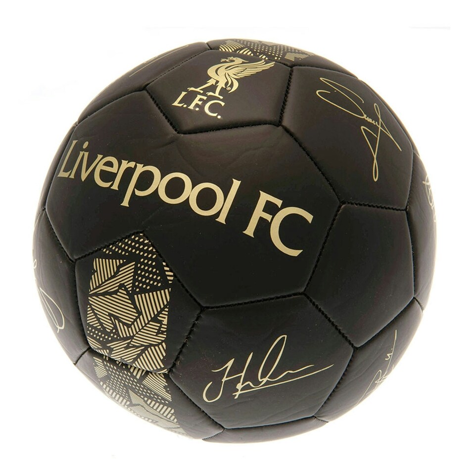image 1 of Liverpool FC Phantom Signature Football - Matt Black/Gold - 1