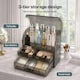 image 4 of ilus Makeup Storage Organiser Acrylic Cosmetics Organizer Transparent Black | Black | Black