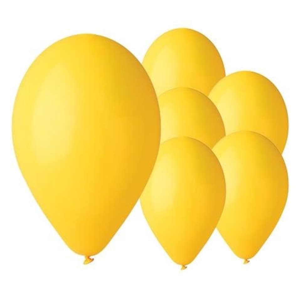 image 1 of Sunshine Yellow Bio Latex Balloons 33cm / 13 in - Pack of 10