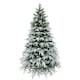 image 1 of 10FT Green Lapland Snow Covered Christmas Tree | White | 10ft