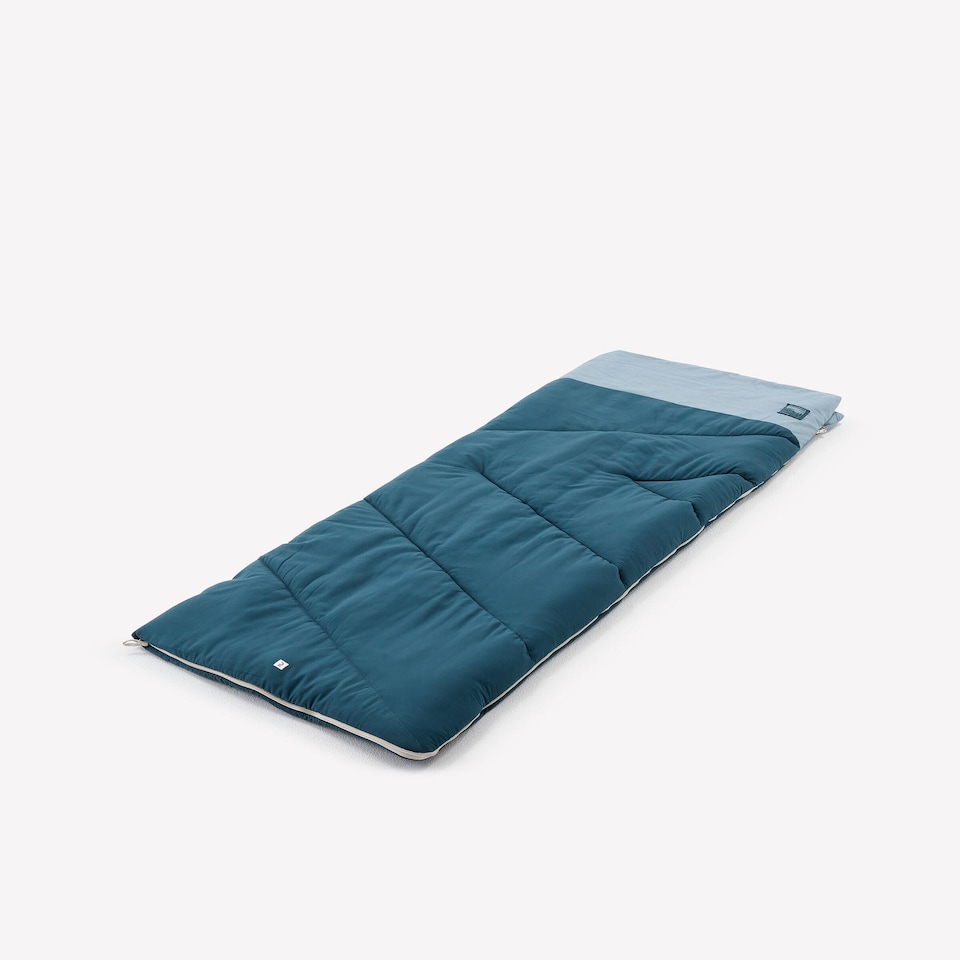 image 1 of Decathlon Camping Sleeping Bag 10°C in cotton, Ultim Comfort - Blue