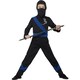 image 1 of Ninja Assassin Black & Blue Fancy Dress Costume Kids Unisex Small - Age 4-6