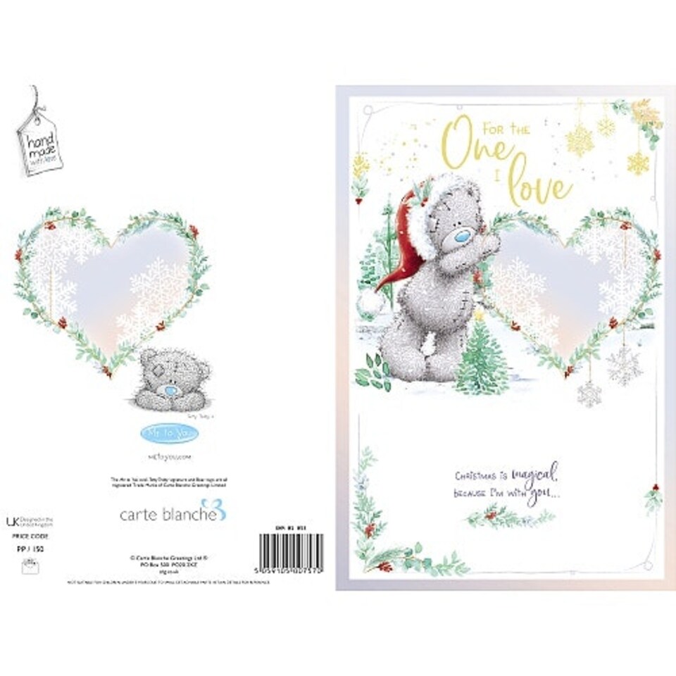 image 1 of One I Love Pop Up Handmade Christmas Card