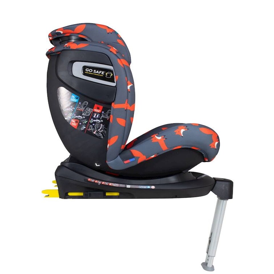 image 1 of Cosatto All in All Rotate Car Seat - 360 Spin, All Stages Car Seat, 0-12 Years Old (Charcoal Mister Fox)