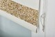 image 5 of FURNISHED Blackout Roller Blind with Gold Glitter Trim and Cream Bow Trimmable Window Shade | Cream | Cream | (W) 210cm x (L) 165cm