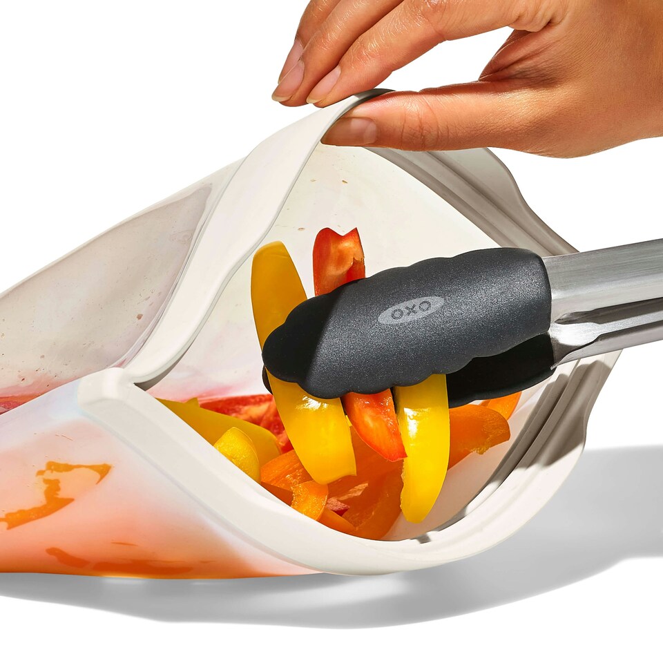 image 1 of OXO Good Grips Silicone 946ml Oat Stand-Up Quart Reusable Bag