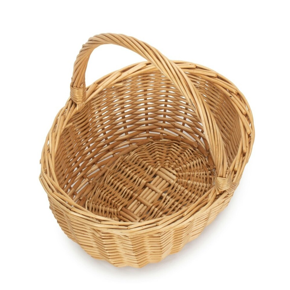 image 1 of Full Buff Willow Child's Shopping Basket Brown | Brown | One Size