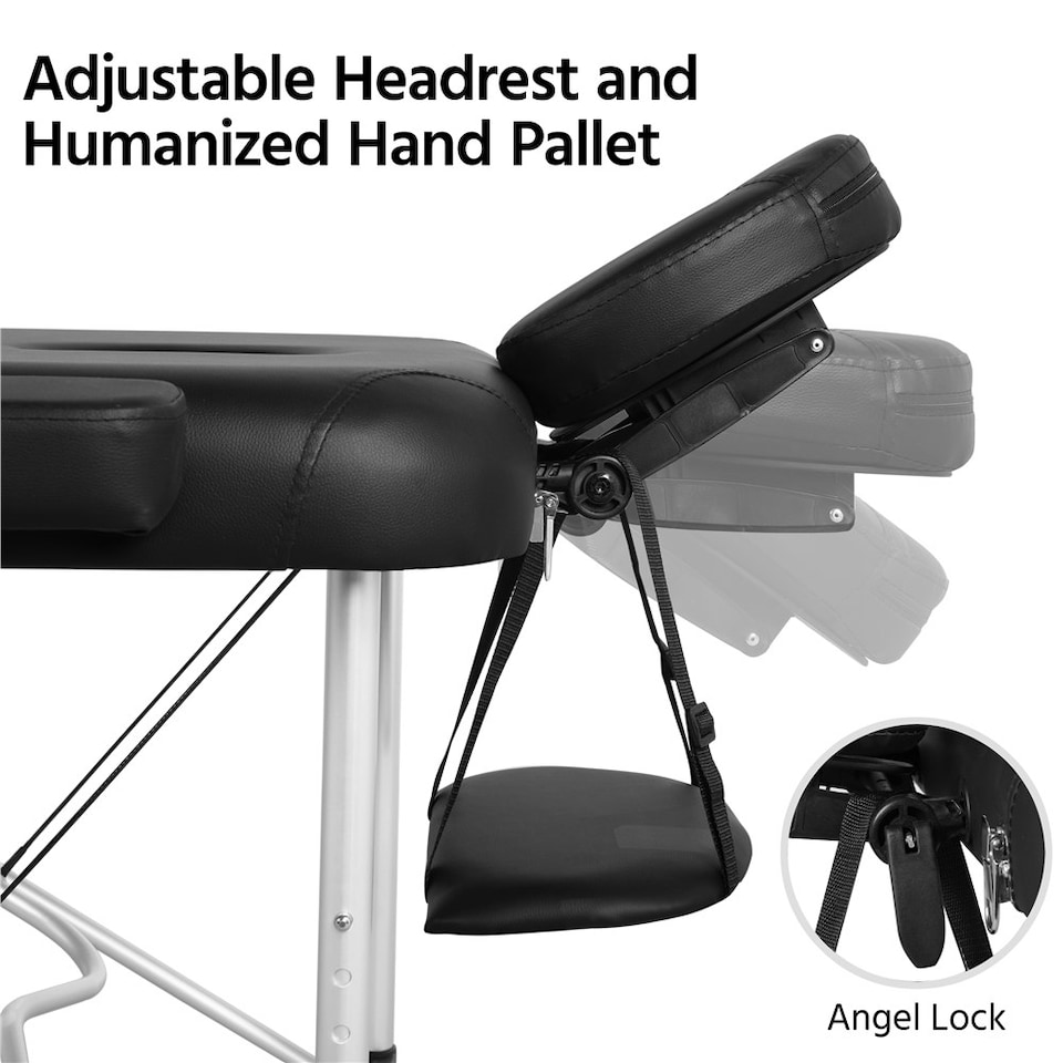 image 1 of Yaheetech Portab Aluminum Massage Bed with Face Cradle and Armrest