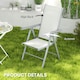 image 6 of Outsunny 2PCS Folding Chair w/ Breathable Mesh Back and Seat | Grey | Light Grey | One Size