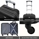 image 7 of Flight Knight Cabin Suitcase 55x35x20cm, Lightweight Carry On Bag - Over 100 Airlines- Ryanair, EasyJet, British Airways - Hand Luggage, ABS Hard Shell TSA Lock Red | Burgundy | Cabin Bag