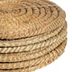 image 3 of Argon Tableware Round Woven Palm Leaf Placemats - 30cm - Pack of 6 Brown