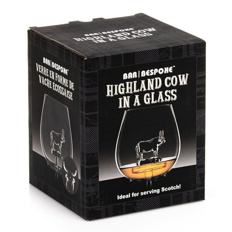 image 1 of Bar Bespoke Highland Cow in a Glass