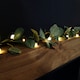 image 5 of 1.8m LED Artificial Eucalyptus Garland with Warm White Lights - Battery Operated Green Leaf Foliage for Indoor Christmas Decor