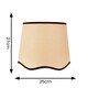 image 8 of ValueLights Dutton Natural Black Trim Scallop Large Ceiling Lamp Shade | Black