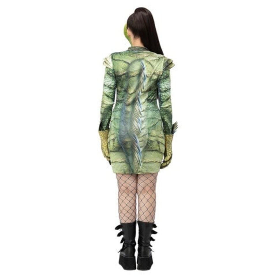 image 1 of Creature From The Black Lagoon Universal Monsters Fancy Dress Costume Ladies Large - UK 16-18 | Multi | 16