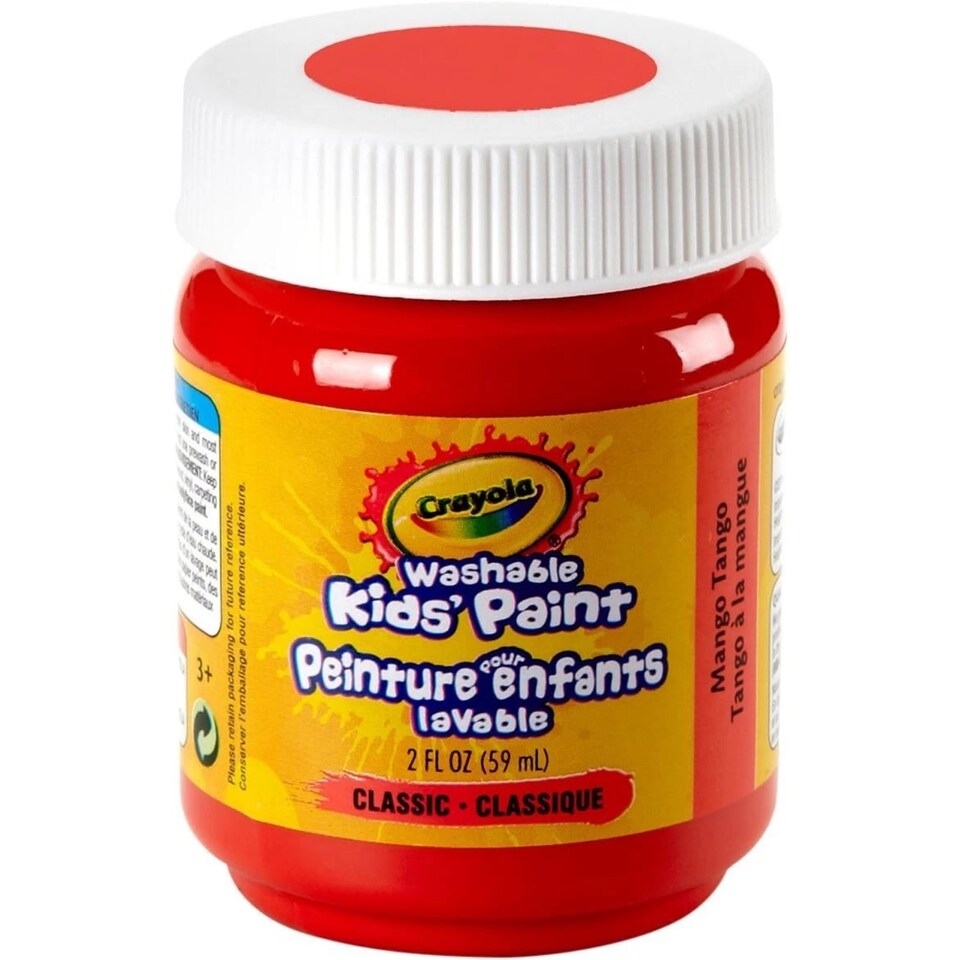 image 1 of Crayola Washable Kids Paint Mango Tango Orange 2 Ounce