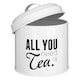 image 5 of Interiors by Premier Set Of 3 Round Canisters, Fun Printed Metal Storage Tins With Humorous Labels, Ideal For Tea, Coffee, Sugar