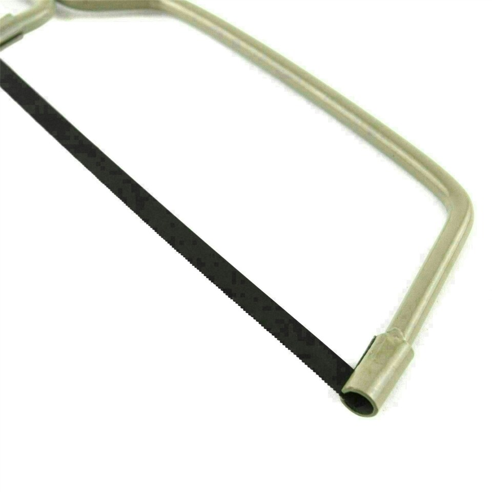 image 1 of 6" (150mm) Grey Junior Hacksaw Hand Mini Blade Metal Frame 32 TPI TE937