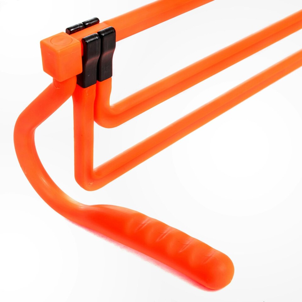 image 1 of Football Flick Multi Level Mini Speed and Agility Hurdles – Pack of 3 Orange Height Adjustable Multi Sports Hurdles