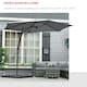 image 5 of Outsunny 3m Cantilever Parasol with Easy Lever Crank Handle 6 Metal Ribs Grey