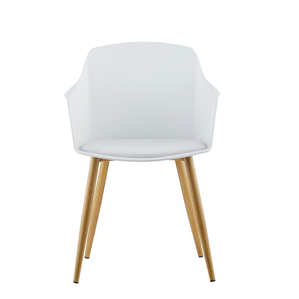 image 1 of Single Eden Modern Dining Chair, Faux Leather Padded Cushion & Solid Wooden Legs Blue