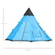image 5 of Outsunny 6-7 Person Large Family Party Camping Tent W/ Carrying Bag, Blue
