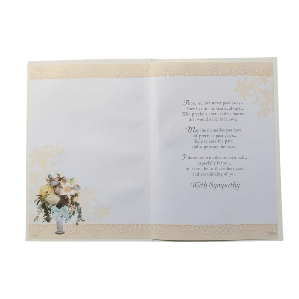 image 1 of With Sympathy On The Loss of Your Grandad Lily Flower Pot Design Card
